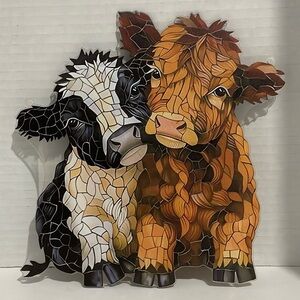 Suncatcher Acrylic Highland Cow Farmhouse Animal Decor New 7.5”